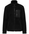NS604 Native Spirit Unisex Sherpa Jacket Black colour image